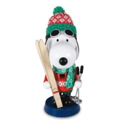 Hallmark Peanuts® Ski Lodge Snoopy Holiday Nutcracker Figurine, 9"