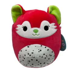 Squishmallow Rozen The Dragon Fruit Fox 8" Stuffed Plush By Kelly Toy